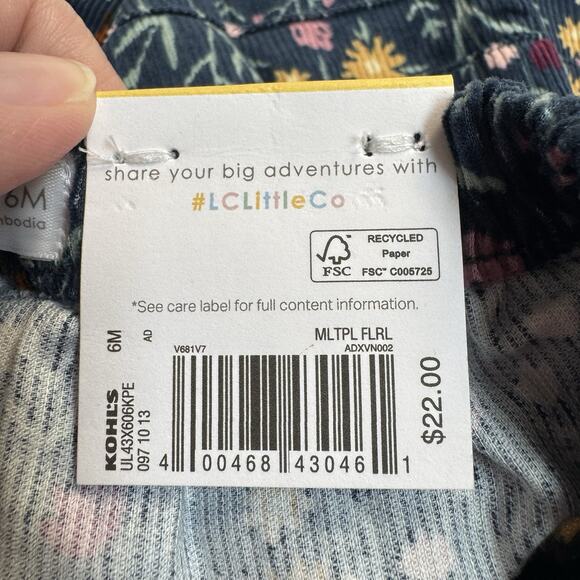 Little Co. by Lauren Conrad Corduroy Skirt Infant Girls Size 6 Months Navy - Picture 6 of 7